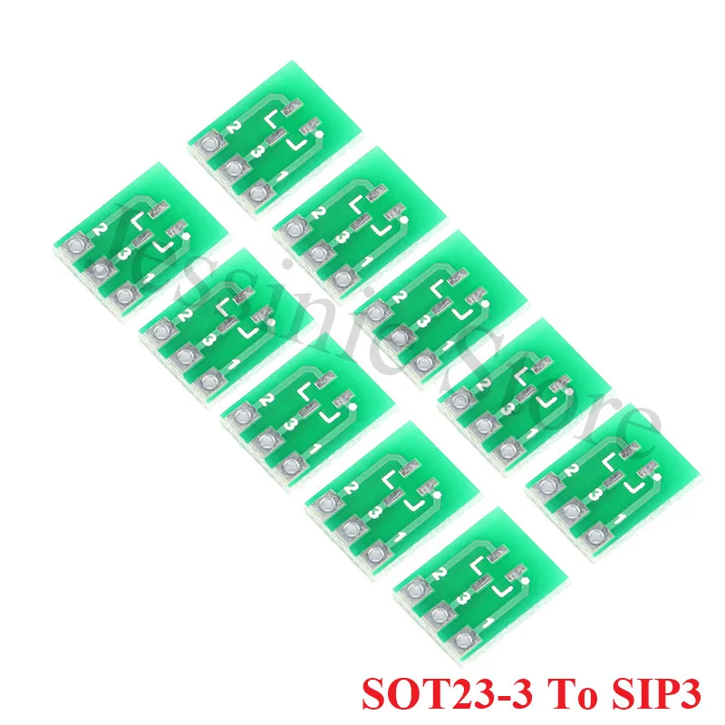 20-st-cke-Doppel-Seite-SMD-SOT23-SOT23-3-Zu-DIP-SIP3-Adapter-PCB-Board ...