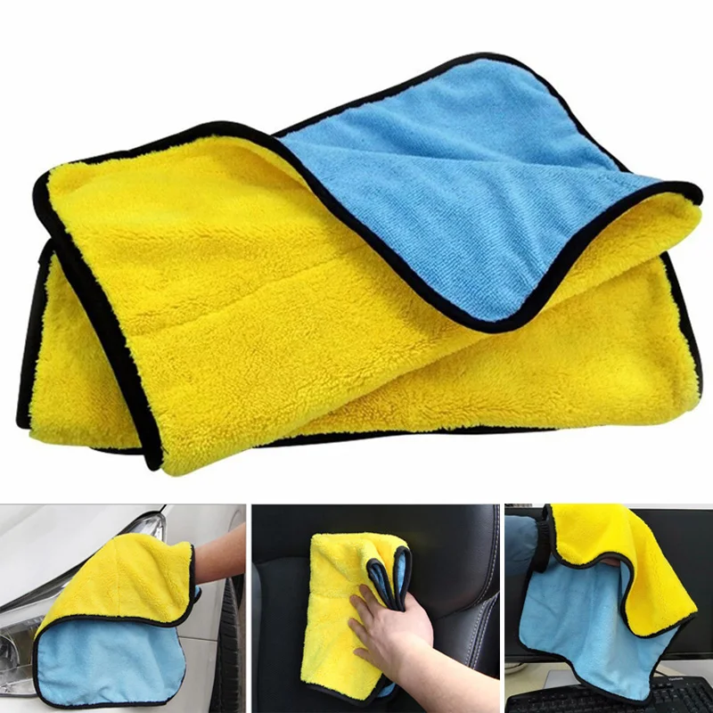 Autobright супер мягкие плюшевые сушильные полотенца автомобильный воск уход за автомобилем Чистка 45 см X 38 см