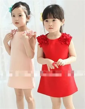 

Girl'S Dress Children'S Sleepwear Kid'S Cotton Sleeveless Summer Embroider Flowers Girl'S Beach Cartoon Pattern Lovely Princess