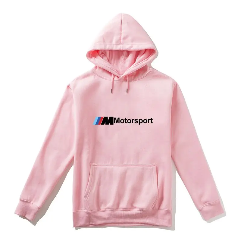 M серия M power Motorsport, худи для мужчин и женщин, новинка, пальто, хлопок, принт, Homme, брендовая одежда, толстовки, Мужская Уличная одежда, K78ZD - Цвет: Pink
