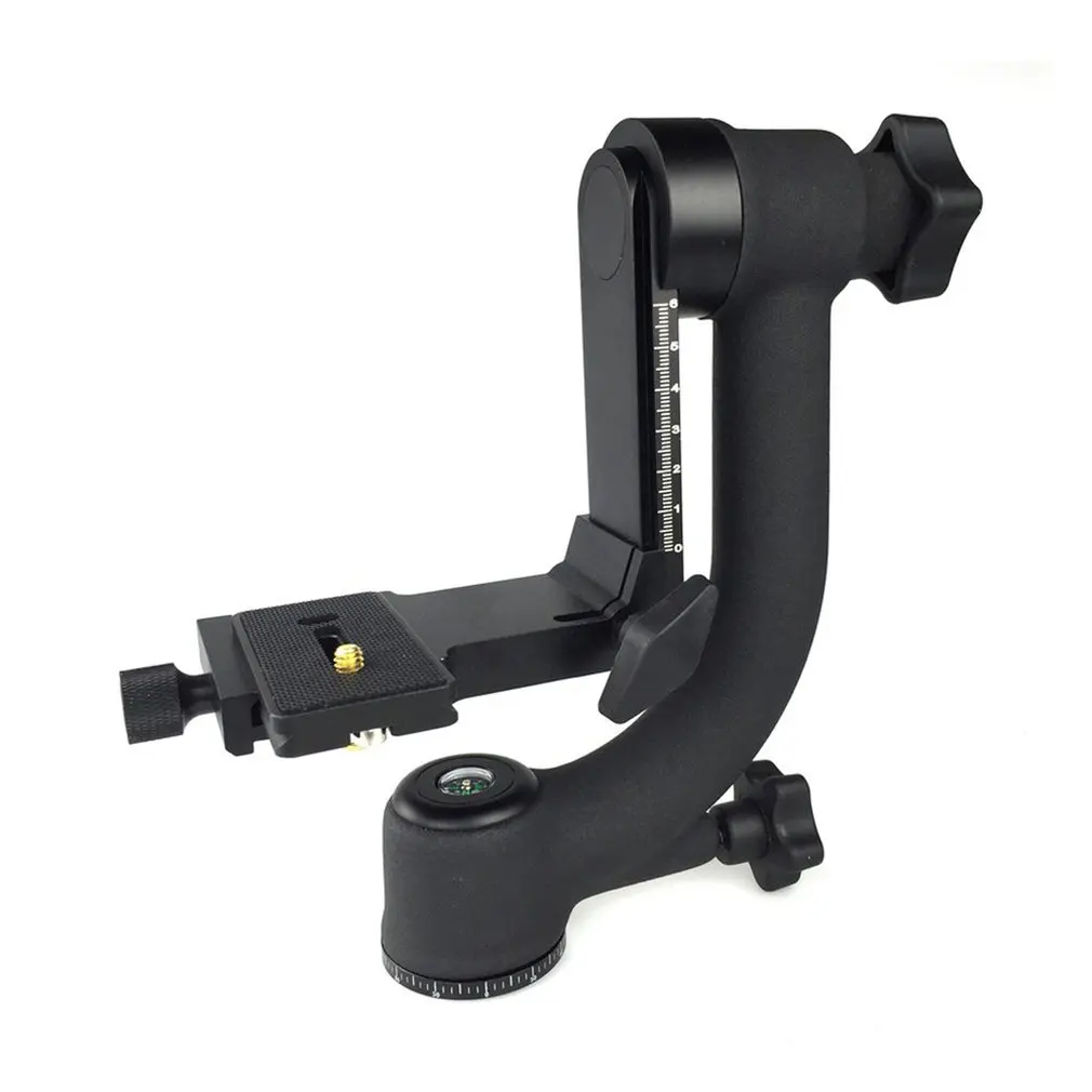 

ST-360 Panoramic 360 Degree Vertical Pro Gimbal Tripod Head 1/4 inch Screw For Dslr Camera Telephoto Lens Quick Release Plate