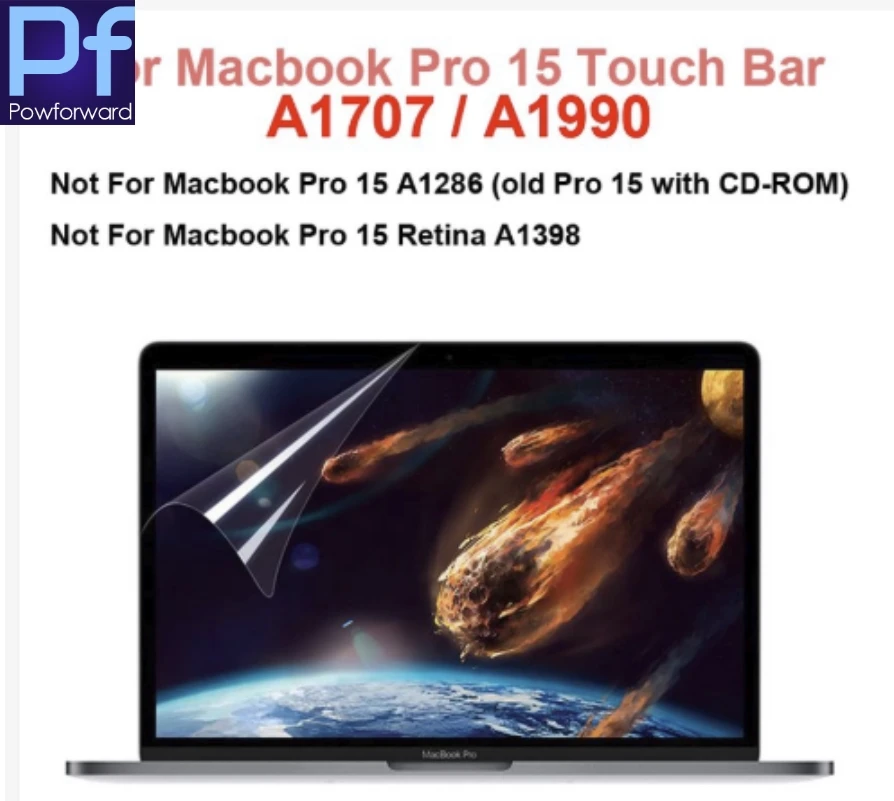 

3 шт., Антибликовая матовая защитная пленка для Apple MacBook Pro 15 A1990/A1707 15,4 дюйма