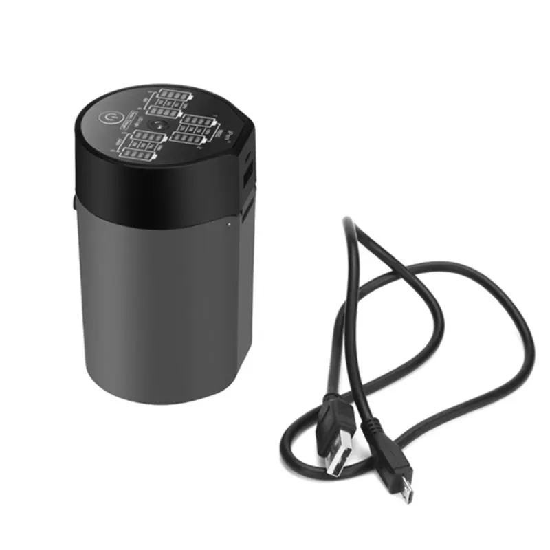 6 портов Смарт USB зарядное устройство для перезаряжаемые AA AAA 18650 литиевая батарея