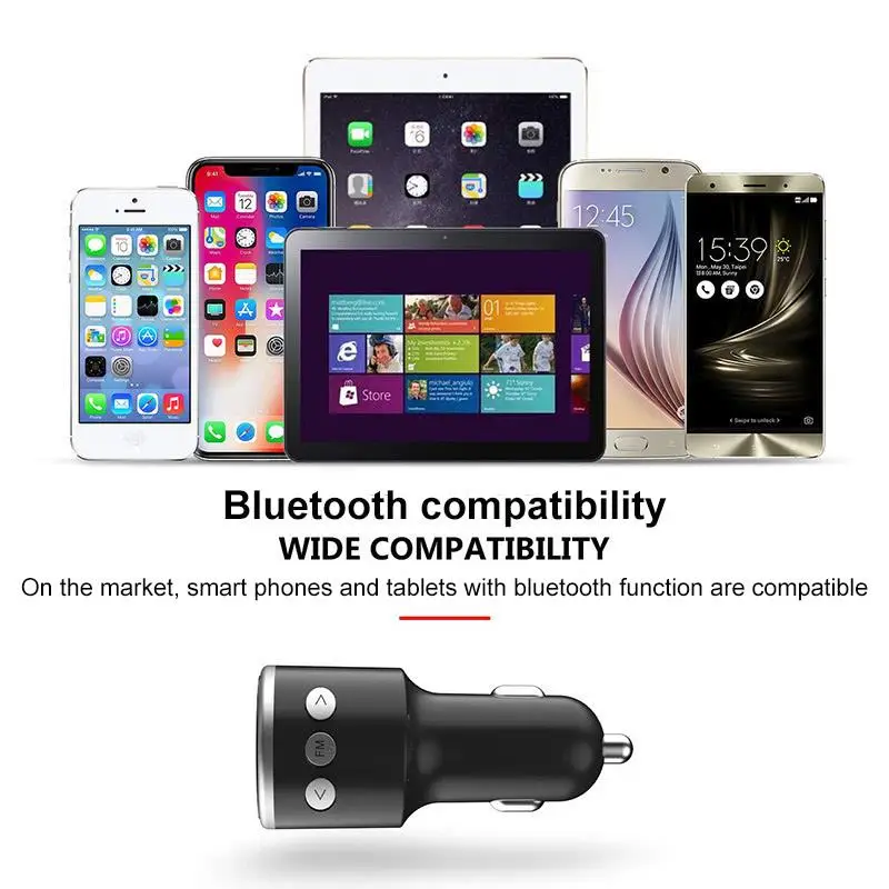 Автомобильный беспроводной Bluetooth приемник MP3 PlayerCar fm-передатчик двойной USB порт зарядки громкой связи телефон автомобильный комплект BC33 FM адаптер