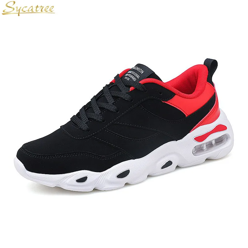 

Sycatree Running Shoes For Leather Mesh Breathable Non-slip Trainer Sneakers Men Outdoor Camping Lightweight Jogging Sport Shoes