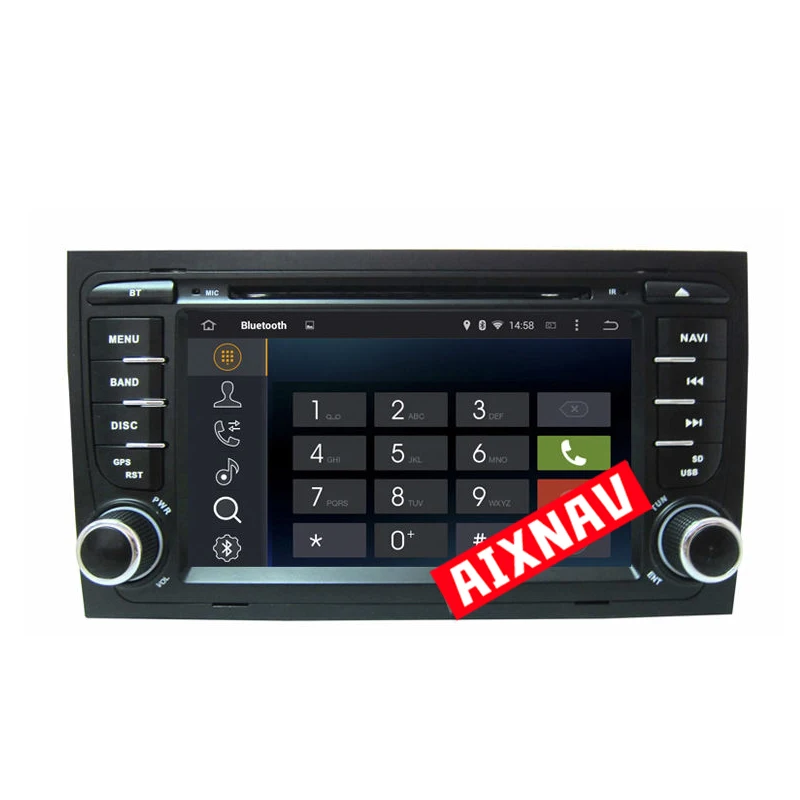 Bluetooth Двухканальное радио Dab аудио Android для Audi A4 S4 gps навигация 7 дюймов Европа автомобильный мультимедийный плеер головное устройство монитор