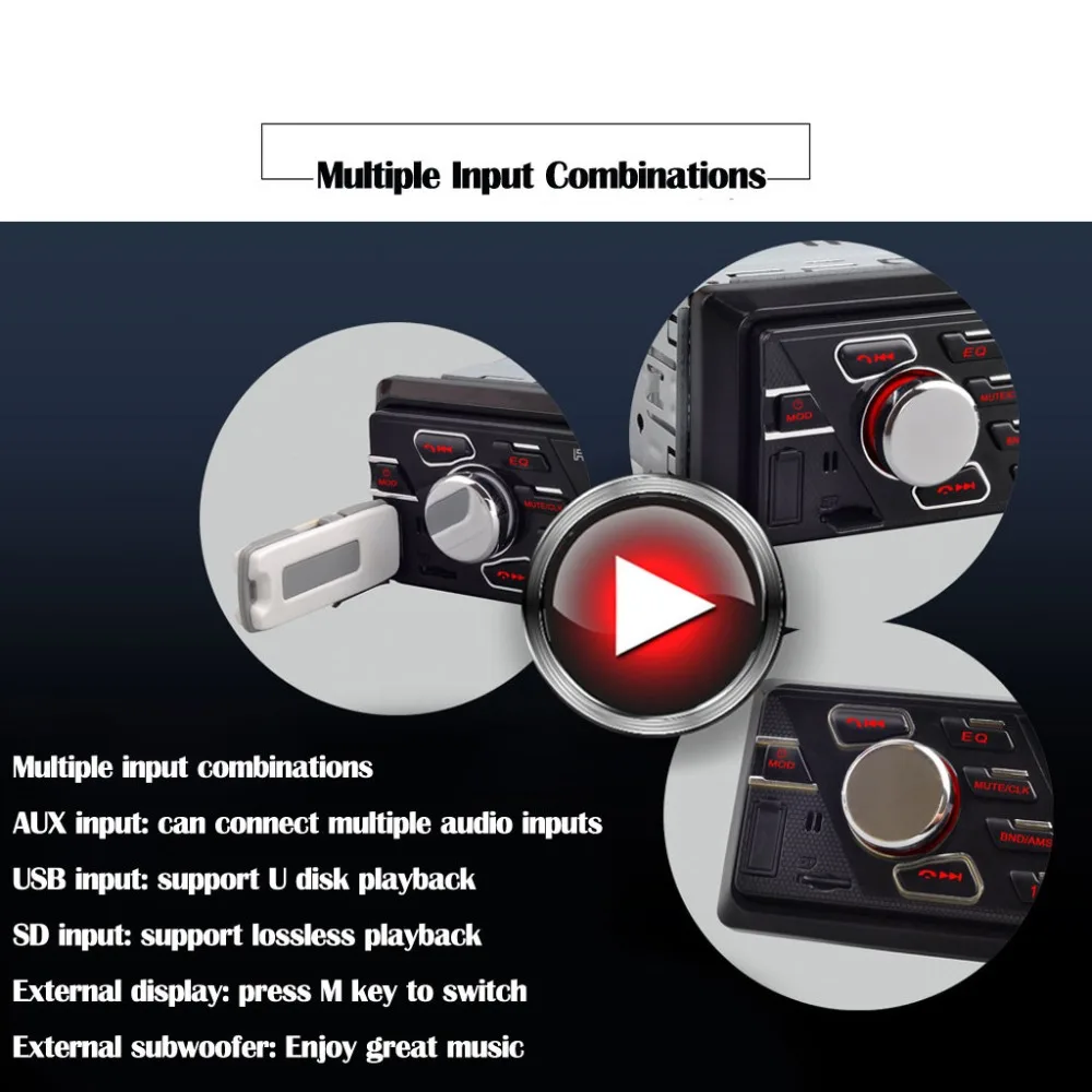 Автомобильный MP3-плеер с USB зарядным устройством 12V автомобильный Радио FM Bluetooth пульт дистанционного управления SD карта автомобильный стиль#1008