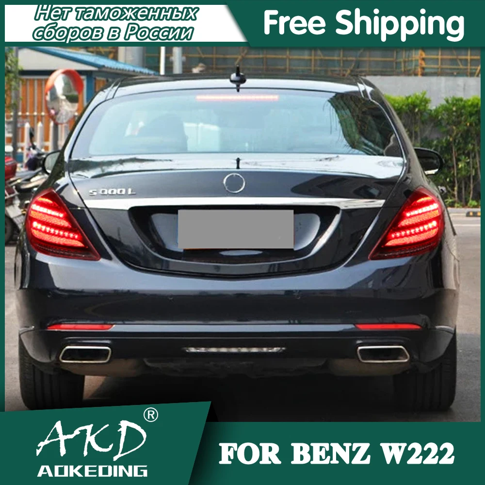 

Tail Lamp For Benz W222 2014-2020 S320 S350 S400 Tail Lights Led Fog Lights DRL Day Running Light Tuning Car Accessories