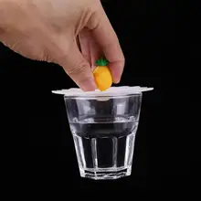 Силиконовая крышка для чашки прозрачная вишня термостойкая Пылезащитная многоразовые крышки креативные пыленепроницаемые герметичные Мультяшные крышки