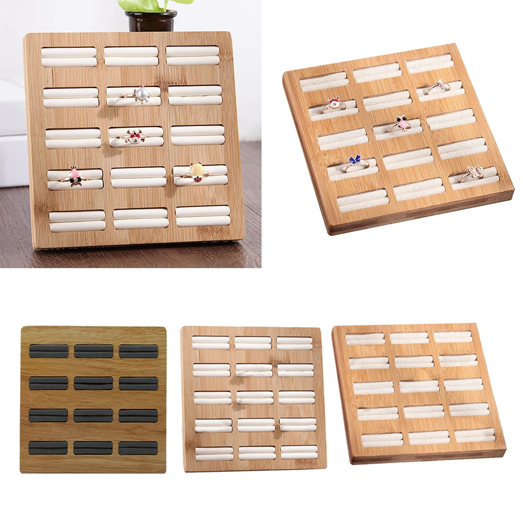 Earring Ring Jewellery Display Storage Box Tray Show Case Organiser 15 Slots