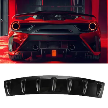 

ABS 85.5cm Universal 7 Wings Shark Fin Car Rear Bumper Chassis Spoiler Lip Protection Diffuser Deflector Modified Accessories
