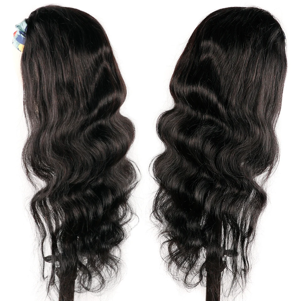 Onda do Corpo Perucas de Cabelo Humano para as Mulheres Peruca de Lenço de Linha Bandana Completa Máquina Feita Perucas Naturais Fina Cabelo Remy Brasileiro 8 Apliques com cabelo humano