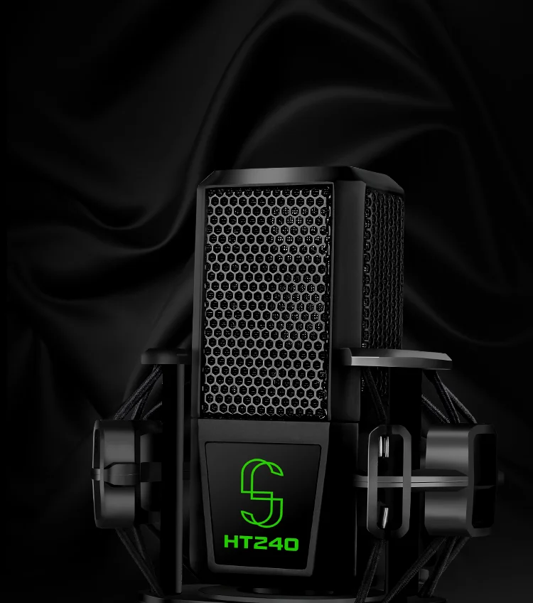 YUEPU HT240 профессиональный конденсаторный микрофон для записи для ноутбука MAC или Windows Cardioid Studio Запись для Youtobe