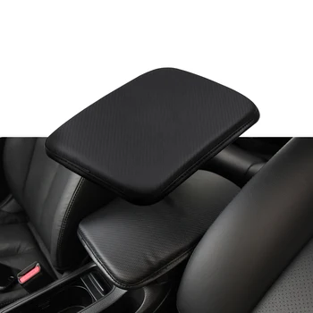 

Car Armrest Pad Cover Black for Citroen C1 C2 C3 C4 C5 C6 Grand Picasso DS3 DS4 Peugeot kia Car Carbon Fiber Interior Accessorie