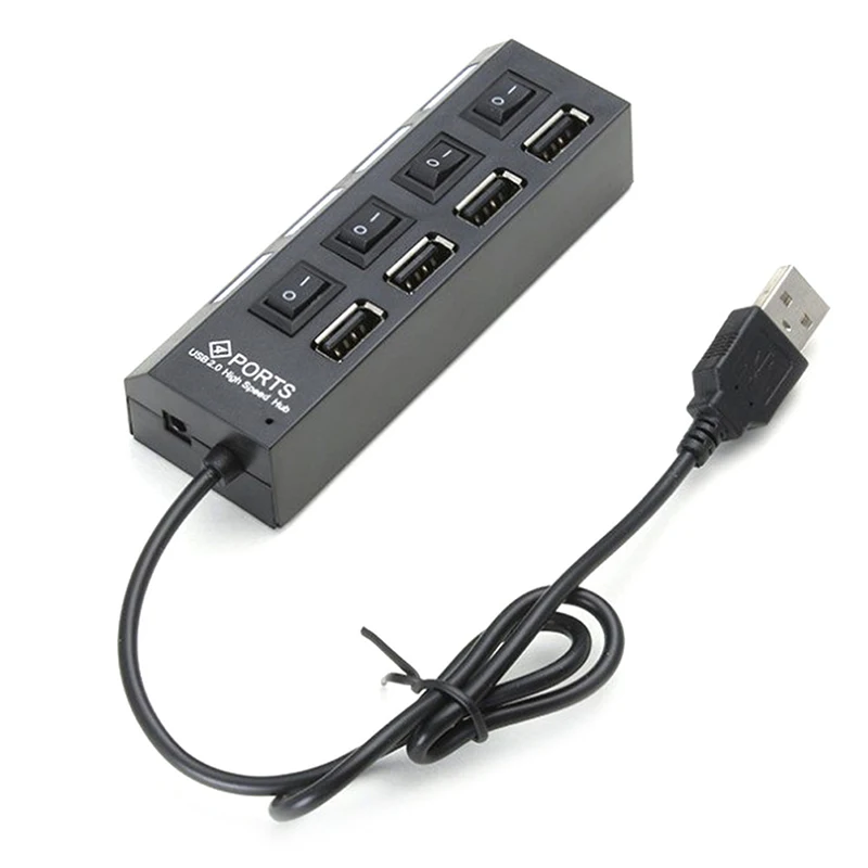 Usb-хаб 2 0 Высокое Скорость 4 Порты и разъёмы USB концентратор разветвитель на
