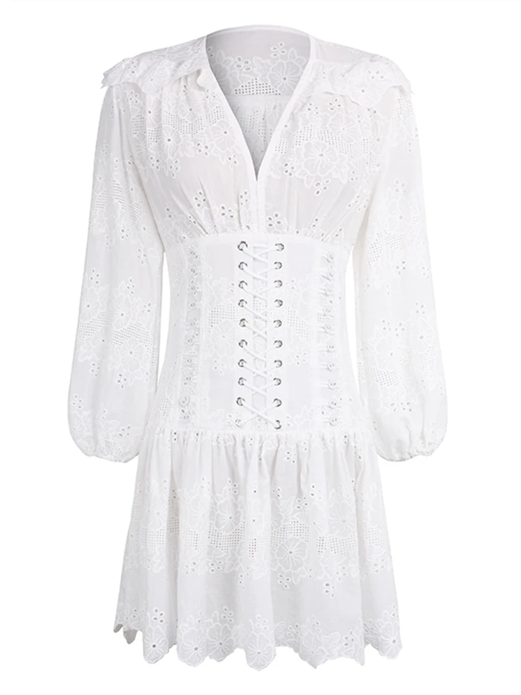 2020 Women Spring Dresses LACE Whte Caker Beach Dress Clothes wholesale Drop Shipping | Женская одежда