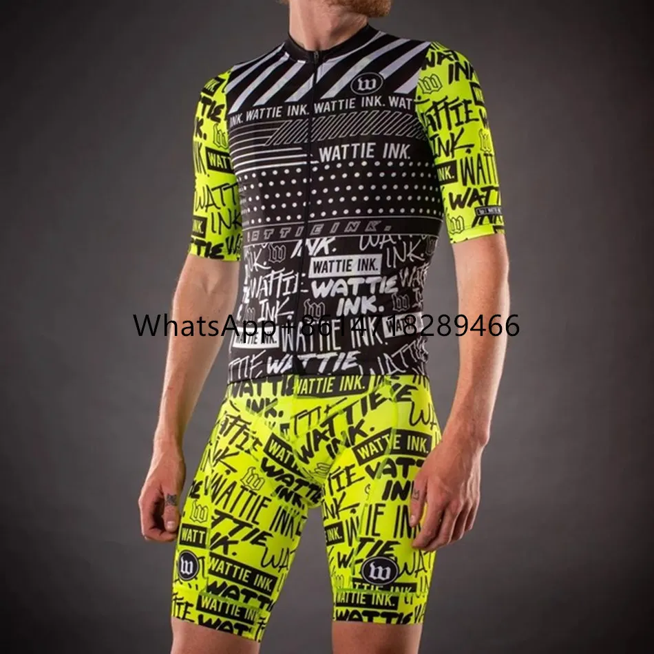

Cycling Uniform Summer Wattie Ink Men short Shirts Clothing Bike Jersey Set Ciclismo Ropa Jacket Bib Shorts Maillot Bicycle Kit