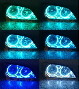 Image 4 - For LEXUS IS200 IS300 1998 2005 Excellent RF remote Bluetooth APP Multi Color Ultra bright RGB LED Angel Eyes Day Light