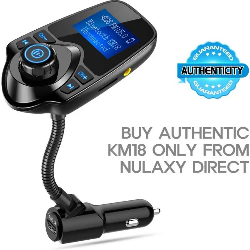 1 шт. Bluetooth автомобильный комплект громкой связи fm-передатчик аудио приемник автомобильный mp3-плеер Быстрая зарядка ЖК-дисплей