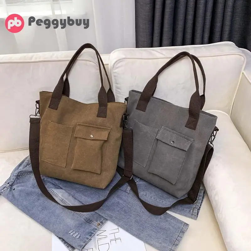 

Women Canvas Shoulder Crossbody Bags Female Leisure Large Capacity Travel Totes Women Casual Messenger Handbag