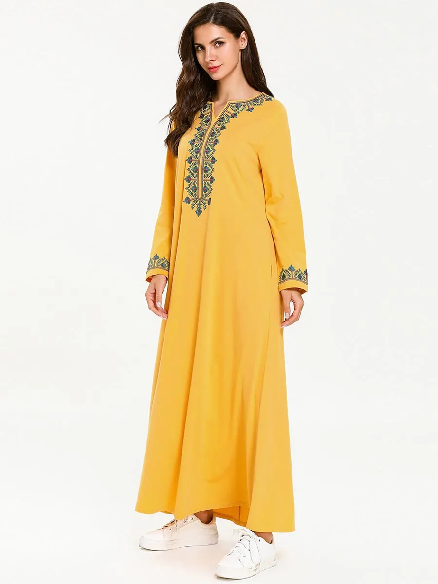 Одежда из Дубая для женщин и девочек, большие размеры, мусульманская одежда, мусульманское платье, марокканский кафтан, Пакистан, турецкий Малайзийский Халат