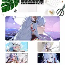 

Trend Two-dimensional game Genshin Impact shenhe Mouse Pad Gamer Keyboard Maus Pad Desk Mouse Mat Game Accessories For Overwatch