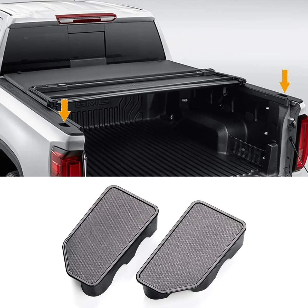 Для Chevrolet Silverado 1500 2500 2500HD 3500 GMC Sierra 2014 ~ 2018 заглушки для рельсов грузовиков |