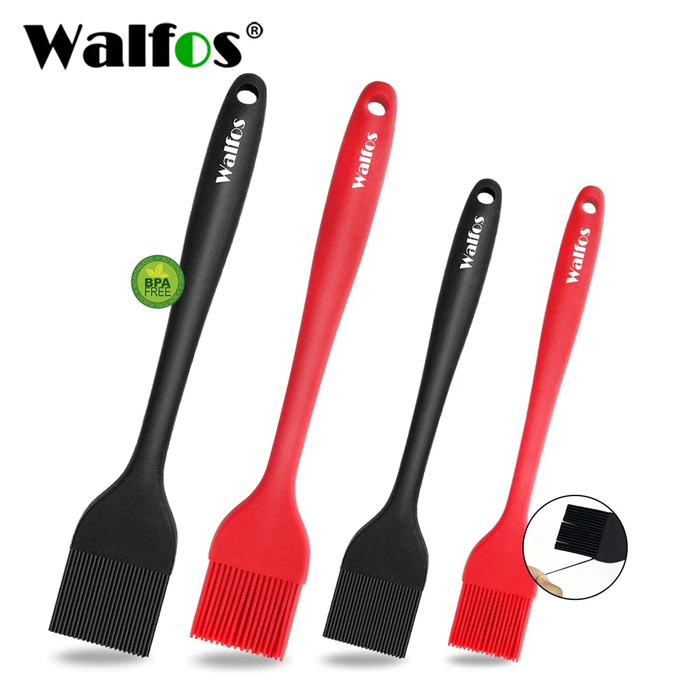 WALFOS 2pcs/3 개/대 식품 학년 실리콘 오일 브러쉬 음식 클립 바베큐 ..