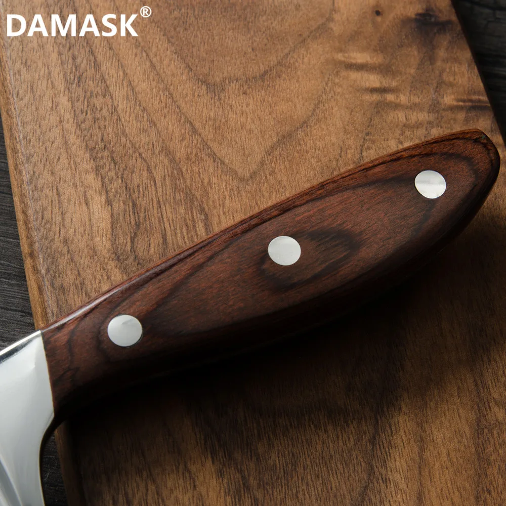 Дамасский шеф-повар Santoku Универсальный нож 5 7 8 дюймов мясной овощной нож высокого качества из нержавеющей стали кухонный нож Кливер кухонная утварь