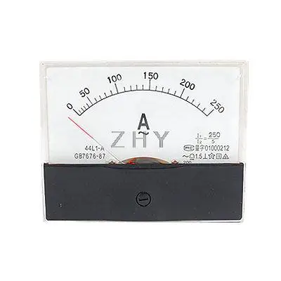 

0-250A Analogue AC Ammeter Current Panel Meter 44L1-A