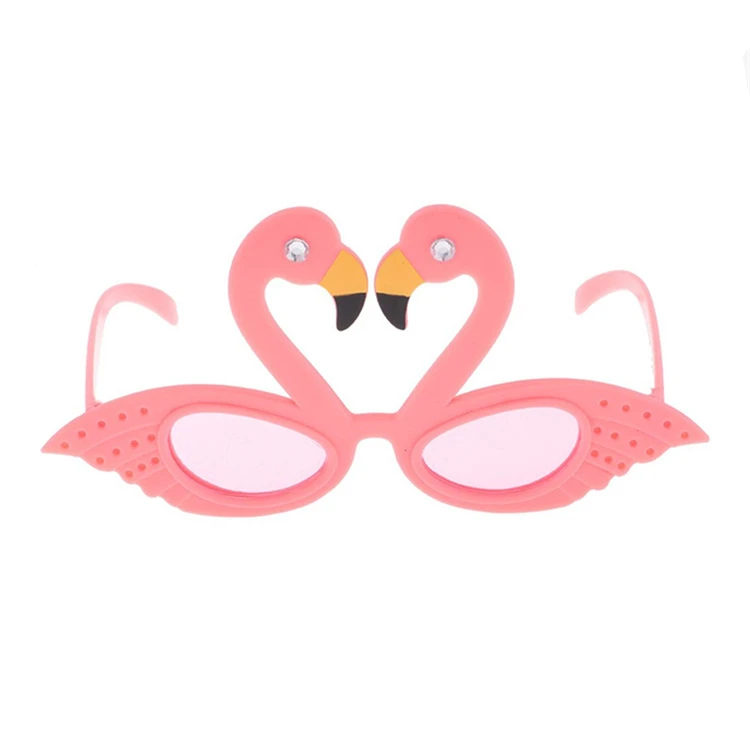 Flamingo Glasses Y Летние пляжные вечерние Новинка Фламинго декорации на свадьбу, вечеринку Декор ананас солнцезащитные очки в гавайском стиле прикольные очки товары для праздника, Q - Цвет: Flamingo Glasses Y
