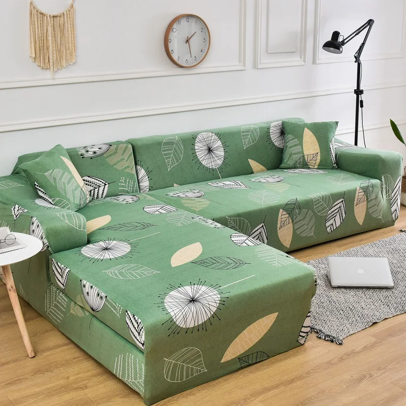 Стрейч печатных чехлы для диванов спандекс анти-грязный Защитная чехол для дивана чехлов для 1/2/3/4-сиденье угловой диван крышка - Цвет: C16