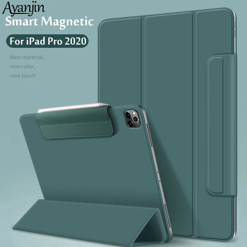 

For iPad Pro 12.9 4th Generation 2020 Case Secure Magnetic Smart Case For iPad Pro 11 2020 2th Gen Cover with Pencil Holder