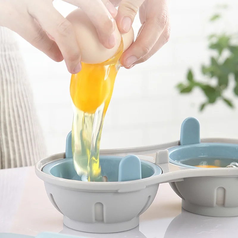 

Steamed Egg Box Microwave Egg Tray Two Steamed Oven Microwave Kitchen Mold Make The Perfect Poached Egg HFing