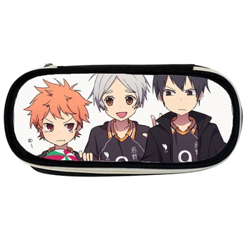 

Anime Haikyuu Cosplay Canvas Purse Pencil Case Zipper Makeup Bag Pen Stationery Bag