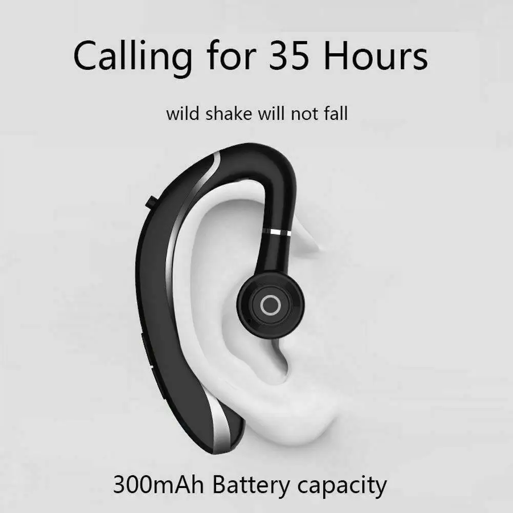 Wireless Bluetooth Headset Sport Earphone Driving Earbud Handsfree with Mic for Android iOS iPhone 11 XR XS X 8 7Plus