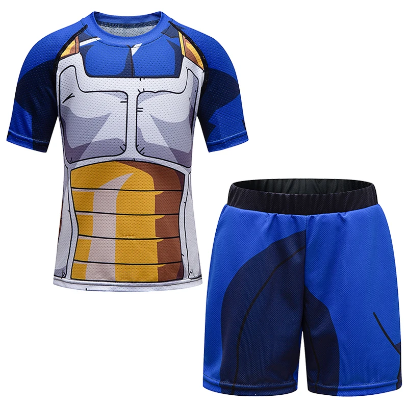 Kids Sportswear MMA BJJ Rashguard Jiu Jusit Boxing Muay Thai Jersey Shirt Shorts Sport Suit Running Set Children Boys Sportsuits 4