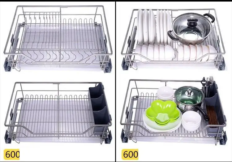 Cestas Para Colgar En La Ducha Armario De Cocina Despensa ящик для посуды сушилка Органайзер стеллаж кухонный шкаф корзина для хранения