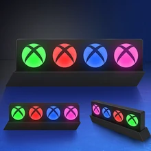 Lampe néon 3D à commande vocale, icônes de jeu, veilleuse pour PS4, PS5, Xbox, Playstation, Bar, Club, KTV, décoration de chambre d'enfant 