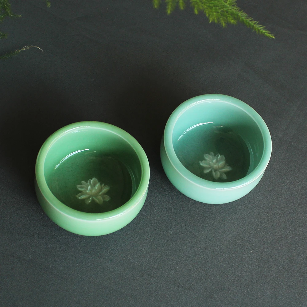 Китайский Longquan Celadon фарфор 90 мл чайная церемония посуда для напитков офисный