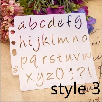 

13* 13cm Alphabet Letters DIY Stencils Painting Scrapbook Coloring Embossing Album Decorative Paper Card Template