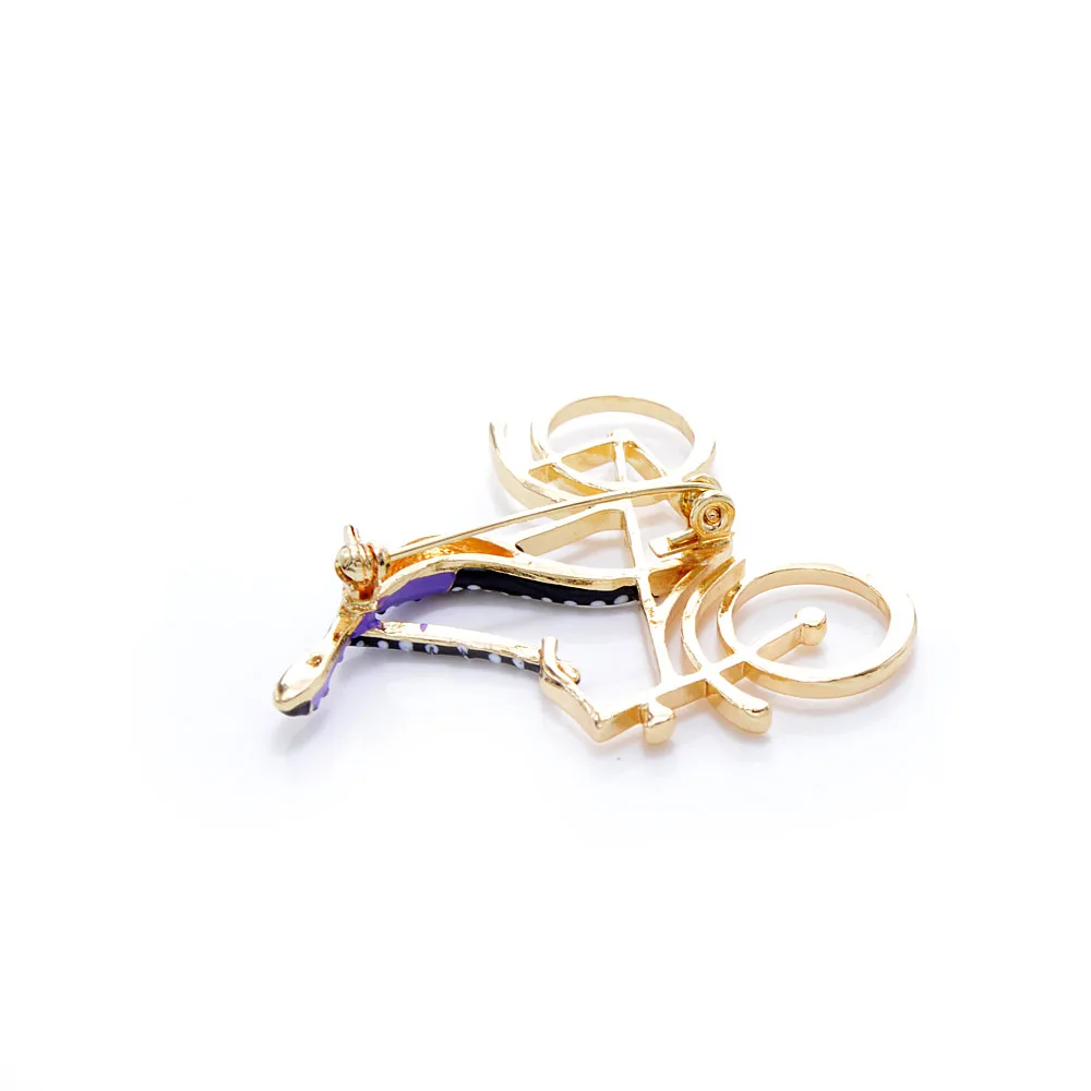 CINDY XIANG Enamel Ride Bike Brooches for Women Fashion Creative Design Jewelry 3 Color Avaible High Quality New