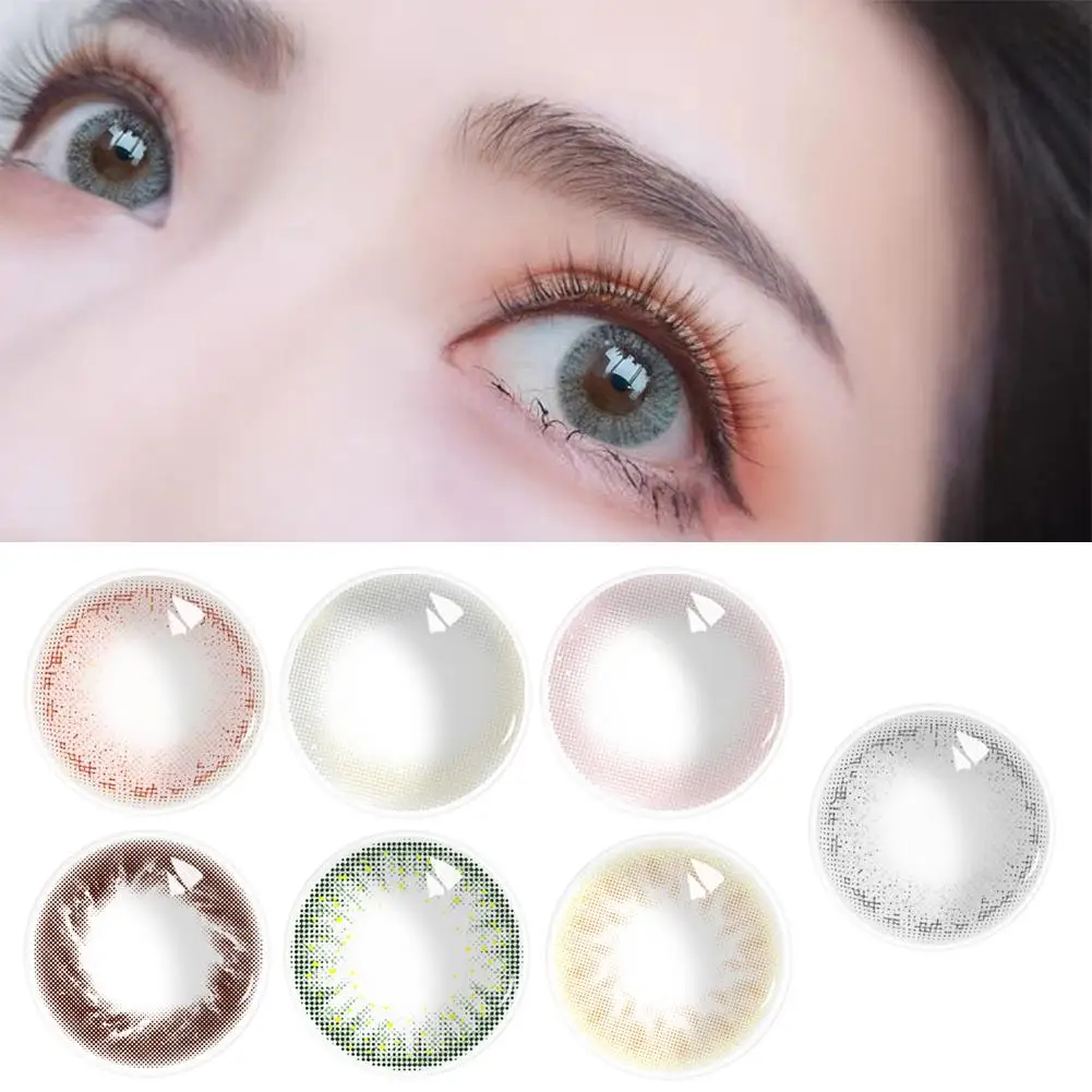 

HOT 2Pcs Big Eye Beauty Pure Colored Cosmetic Eyewear For Party Makeup