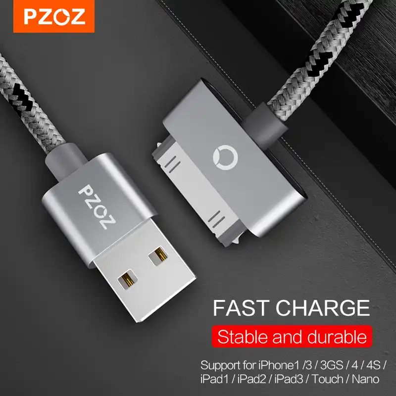 Зарядный USB кабель PZOZ 30 контактный для быстрой зарядки и синхронизации данных iPhone