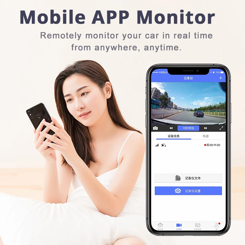 Видеорегистратор Bluavido 7 дюймов 4G FHD 1080P android DVR GPS навигация ADAS Автомобильная камера