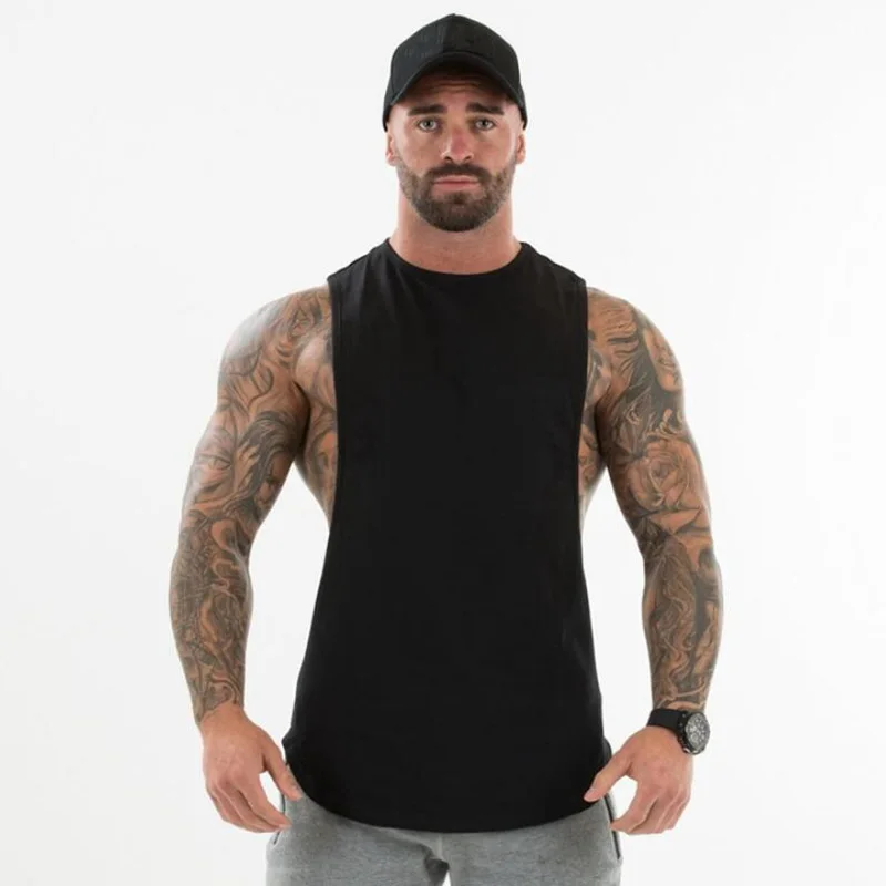 shirts Gym Dropped Armholes Tank Tops 