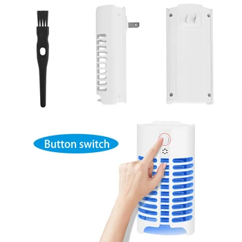 

Mini Mosquito Killer Lamps LED Socket Electric Plug Mosquito Fly Bug Insect Trap Killer Zapper Night Lamp Lights EU Lighting