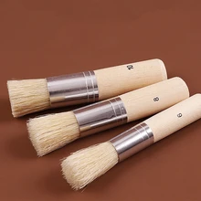 3 шт./компл. щетина набор кистей для рисования круглый трафарет Brushe подходит для домашнего Краски чистки масла Краски ing для рисования акварельными красками и гуашью, кисточка для