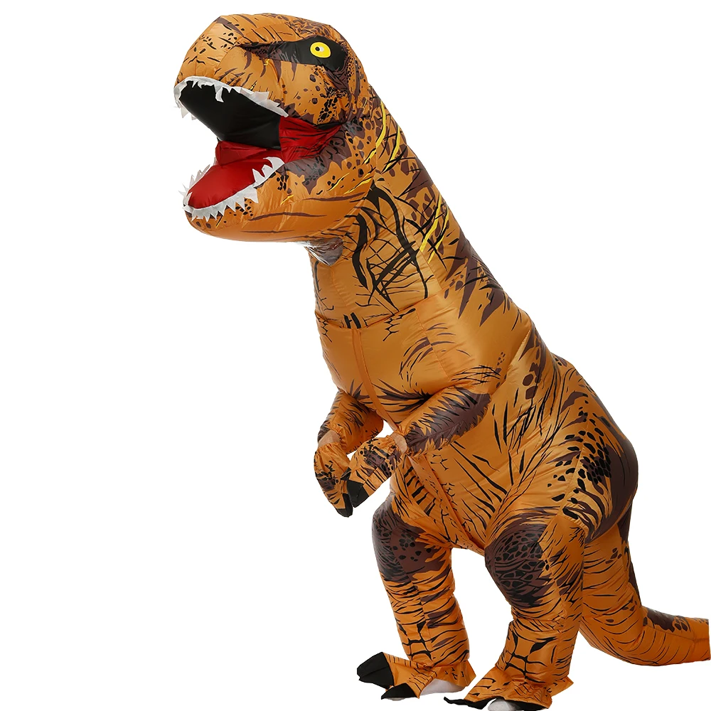 Надувной костюм динозавра T Rex нарядное платье маскарадный талисмана для мужчин