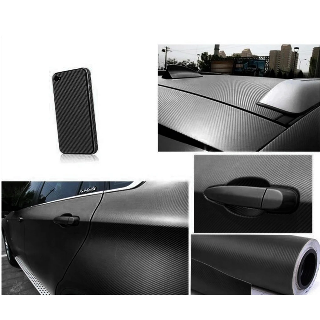 3D Автомобильная наклейка из углеродного волокна Текстура для дома и улицы